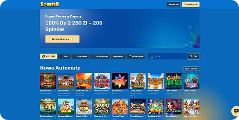 10. SpinFin Casino w rankingu Fowlplay polskie kasyna