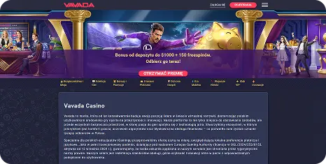 2. Vavada Casino w rankingu Fowlplay polskie kasyna