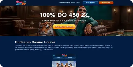 3. DudeSpin Casino w rankingu Fowlplay polskie kasyna