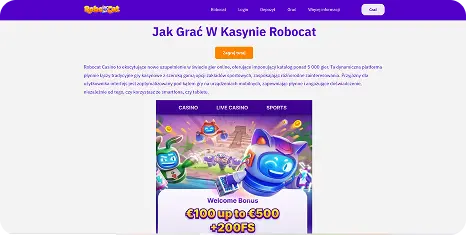 7. RoboCat Casino w rankingu Fowlplay polskie kasyna