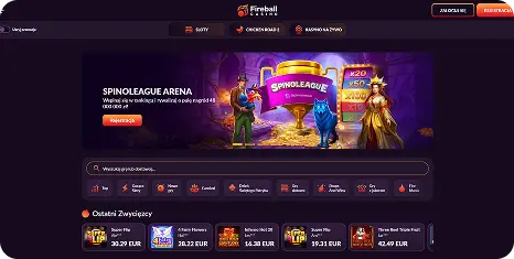 8. Fireball Casino w rankingu Fowlplay polskie kasyna